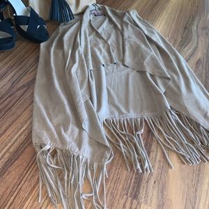 Suede fringe vest by Kandy Kiss